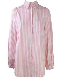 Semicouture - Striped Cotton Shirt - Lyst