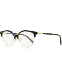 PUCCI - Pucci Oval Brow-Line Eyeglasses Ep5259 001- 55Mm Plastic (Acetate)/Metal - Lyst