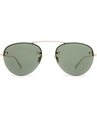 Saint Laurent - Sl 575 Gold Sunglasses - Lyst