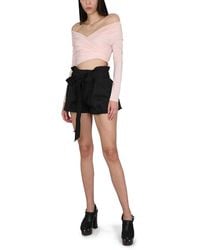 Philosophy Di Lorenzo Serafini - Shorts With Waist Belt Polyester - Lyst