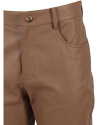 Fabiana Filippi - Soft Lambskin Bootcut Trousers Real Leather - Lyst