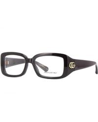 Gucci - Eyeglasses Rectangle Full Rim, Frame And Clear Demo Lenses Lens Gg1406O001 - Lyst