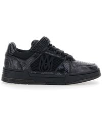 Amiri - Sneakers With Leather Details Trainers - Lyst