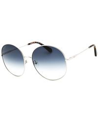 Ferragamo - Salvatore Sunglasses Round Full Rim, Shiny Frame And Gradient Lens Sf299S041 - Lyst