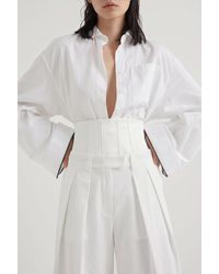 Brunello Cucinelli - Natural Silk Structured Corset Belt Accessories & Slg - Lyst