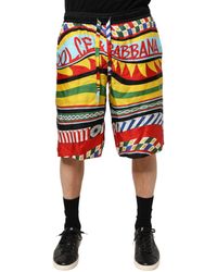 Dolce & Gabbana - Logo Print Swim Shorts - Lyst