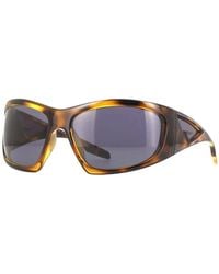 Givenchy - Sunglasses Geometric Full Rim, Dark Spotted Havana Frame And With Light Mirror Lens Gv40051I56A - Lyst
