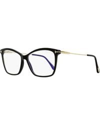 Tom Ford - Butterfly Block Eyeglasses Tf5687-B 001- 56Mm Ft5687 Plastic (Acetate)/Metal - Lyst