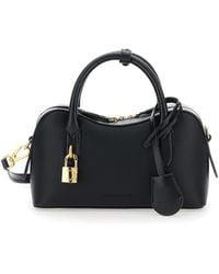 Stella McCartney - Ryder Small Handbag With Two Top Handles And Front Padlock Detail With Logo - Lyst