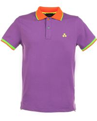 Peuterey - Polo Shirt With Contrasting Details - Lyst