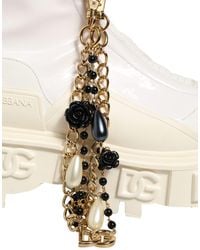 Dolce & Gabbana - Leather Rubber Logo Ankle Boots Shoes Cotton Polyester Pu Calf - Lyst