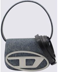 DIESEL - Denim Leather D Shoulder Bag - Lyst