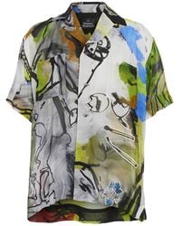 Vivienne Westwood - Long-Sleeved Shirt With Camp Collar And All-Over Graphic Print - Lyst