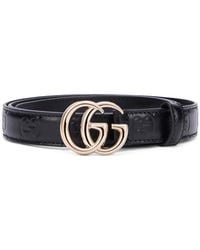 Gucci - Leather Belt Thin Calf Skin - Lyst