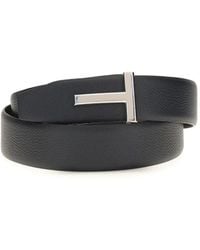 Tom Ford - Calf Leather Bos Taurus Belt - Lyst