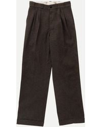 TAIGA TAKAHASHI - Lot.201 Pantalon De Travail Brun Trousers - Lyst