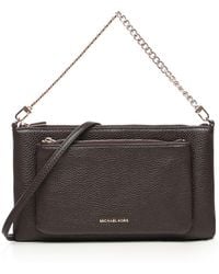 MICHAEL Michael Kors - Jet Set Medium Leather Crossbody Bag - Lyst
