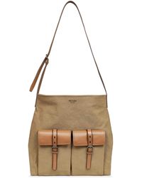 Prada - Viaggio Khaki Route Crossbody Bag - Lyst