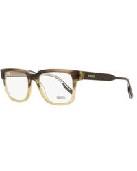 ZEGNA - Retro Rectangular Eyeglasses Ez5260 050 Melange- 52Mm Melange/ Plastic (Acetate) - Lyst