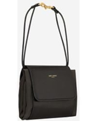 Saint Laurent - Clutch Bag Foldable Silk Satin And Leather Shoulder - Lyst
