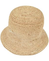 Borsalino - Rafia Crochet Bucket Hat - Lyst