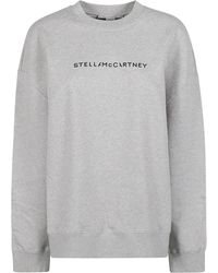 Stella McCartney - Logo Printed Crewneck Sweatshirt - Lyst