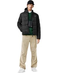 Lacoste - Logo Waterproof Puffer Jacket Clothing Coats - Lyst