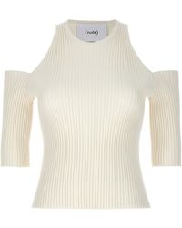 Nude - Cut-Out Knit Top - Lyst