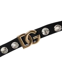 Dolce & Gabbana - Crystal Embellished Bikini Bottom Swimwear Elastane Nylon Clothing - Lyst