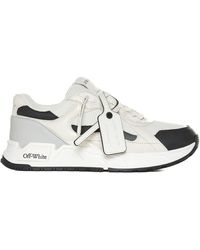 Off-White c/o Virgil Abloh - Kick Off Leather And Mesh Sneakers - Lyst