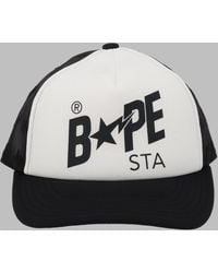 A Bathing Ape - Baseball Cap Polyester Hat - Lyst