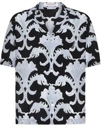 Valentino - Metamorphos Wall Print Bowling Shirt - Lyst