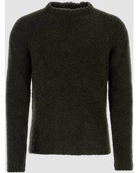 C.P. Company - Black Wool Blend Sweater - Lyst