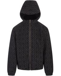 Givenchy - Wool Reversible 4G Hooded Jacket - Lyst