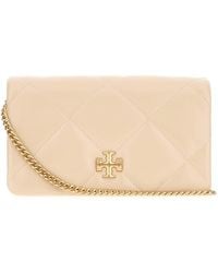 Tory Burch - Cream Nappa Leather Kira Crossbody Bag - Lyst