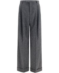 Valentino - Tailored Wool And Silk-Blend Pants - Lyst