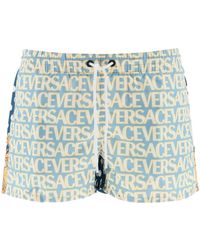 Versace - Allover Swim Shorts - Lyst