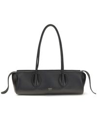 KHAITE - Black Lamb Ovis Aries Aries Shoulder Bag - Lyst