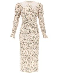 Alessandra Rich - Floral Shirt Dress - Lyst