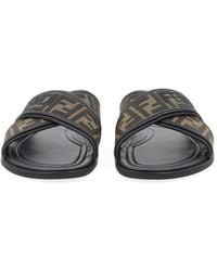 Fendi - Slides With Logo Polyamide Shoe - Lyst