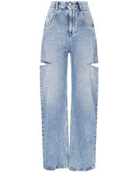Maison Margiela - Jeans With Cut Out Detail - Lyst