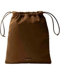 Prada - Pouch Bag Wish Burnt Recycled Polyamide Shoulder - Lyst