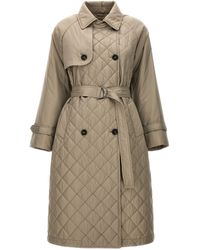 Brunello Cucinelli - Quilted Trench Coat Coats, Trench Coats - Lyst