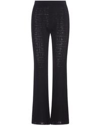 Givenchy - 4g Jacquard Flared Trousers In - Lyst
