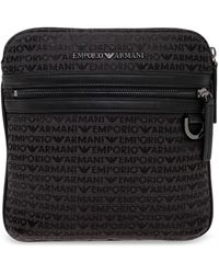 Emporio Armani - Shoulder Bag With Monogram - Lyst