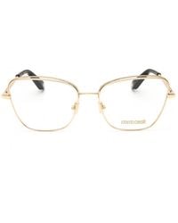 Roberto Cavalli - Roberto Cavalli Vrc0690300 Cat-Eye Metal Frame Eyeglasses — Rose - Lyst