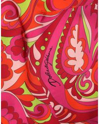 Dolce & Gabbana - Paisley Floral Print Sheath Midi Dress Silk Elastane - Lyst