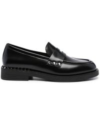 Ash - Studded Round Toe Loafers - Lyst