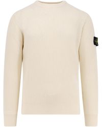 Stone Island - Certified Virgin Wool Sweater - Lyst