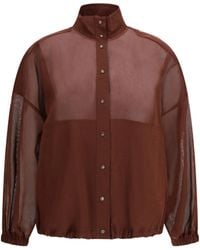 Brunello Cucinelli - Shirt Cotton Organza Sweatshirts - Lyst